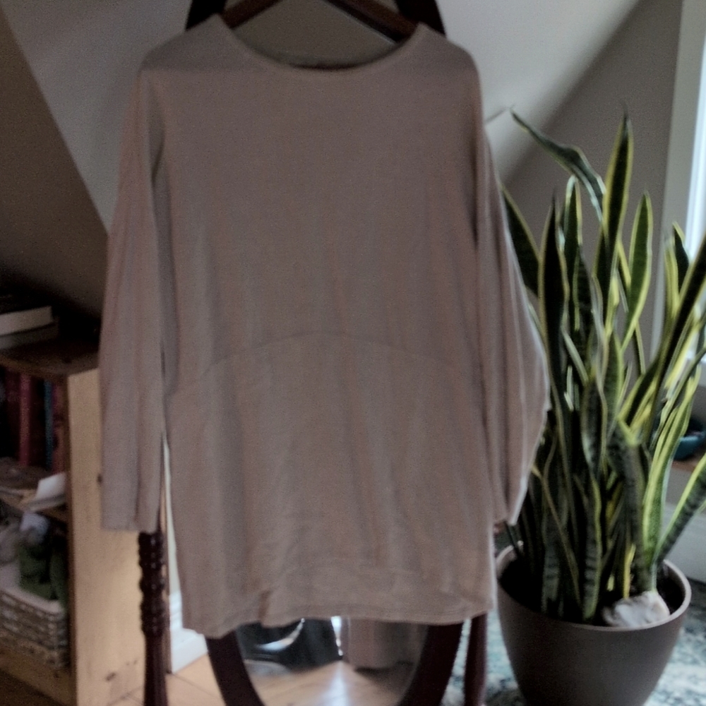 Only Child Dylan tunic in oatmeal cotton